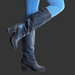 Gray Suede Steve Madden Boots